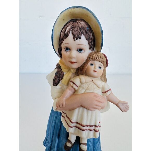 Vintage 1984 Jan Hagara Figurine "Lisa & the Jumeau Doll" Girl Limited Edition - Picture 8 of 8